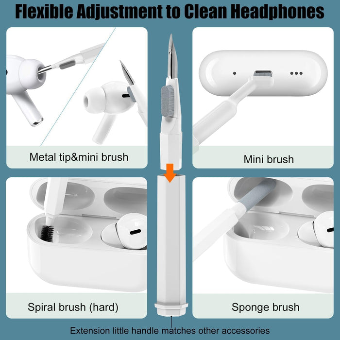 Keyboard Cleaner Kit, 20-in-1 Laptop Phone Screen Cleaning Kit, Keyboard Cleaning Kit with Electronic Cleaning Brush Spray for AirPods Pro,  iPhone Pro, Camera, Computer Cleaning