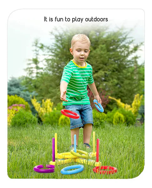 Ring Toss Game Indoor Outdoor Fun Ring Game 13 Pcs