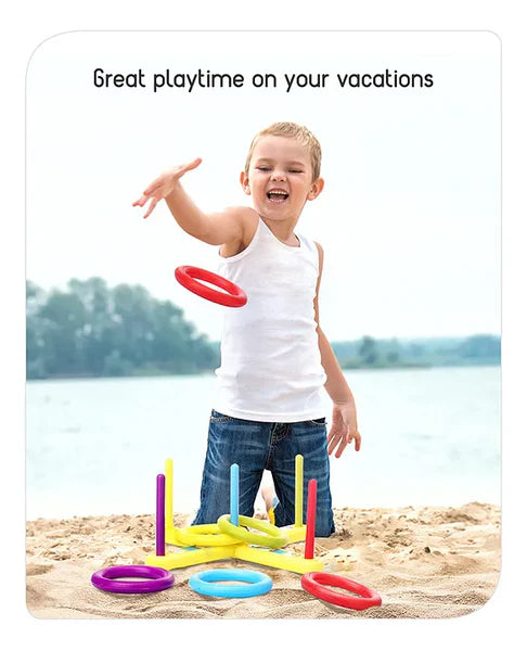 Ring Toss Game Indoor Outdoor Fun Ring Game 13 Pcs
