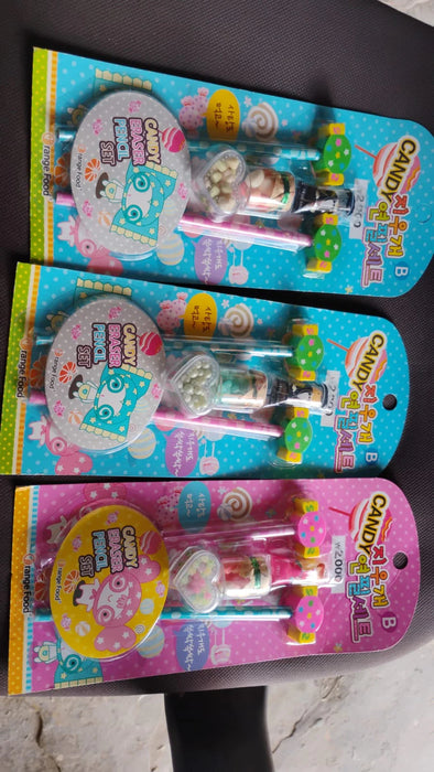 Colorful Candy-Inspired Pencil Set with Stationery β 1 Set