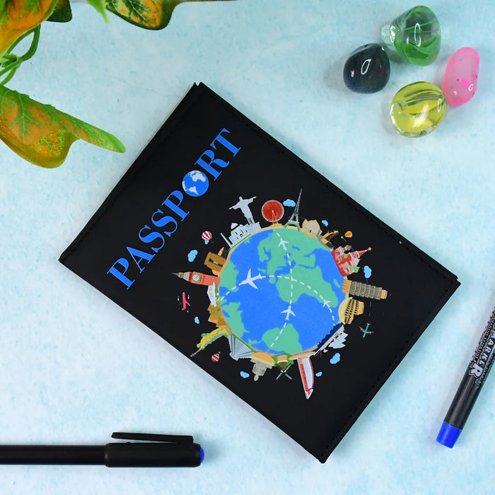 Stylish Travel Passport Holder Cover β Printed Design (1 Pc)