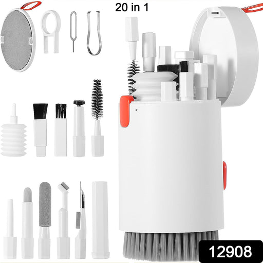 Keyboard Cleaner Kit, 20-in-1 Laptop Phone Screen Cleaning Kit, Keyboard Cleaning Kit with Electronic Cleaning Brush Spray for AirPods Pro,  iPhone Pro, Camera, Computer Cleaning