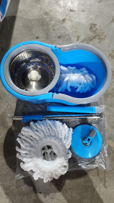 Quick Spin Mop With Steel Spin, Bucket Floor Cleaning, Easy Wheels & Big Bucket, Floor Cleaning Mop with Bucket