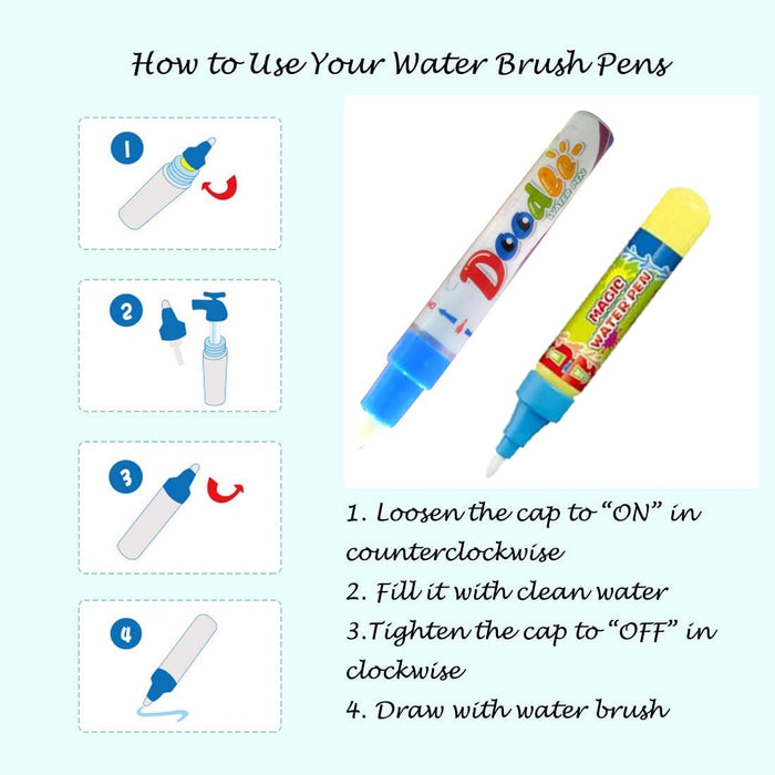 FunBlast Jumbo Magic Water Drawing Mat – Reusable Rainbow Doodle Pad for Kids | Educational & Mess-Free Fun for Toddlers, Boys & Girls