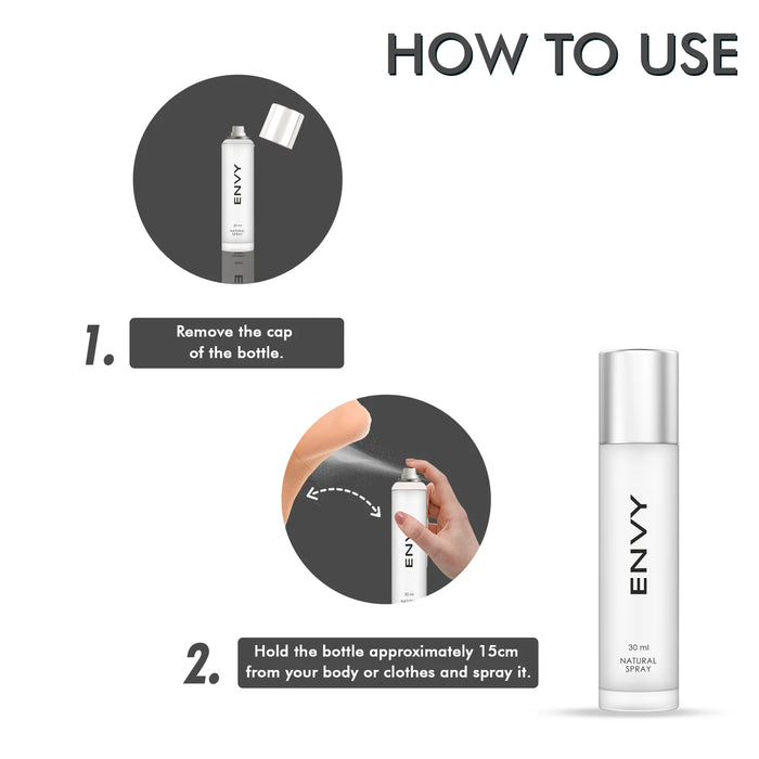 ENVY Natural Spray Perfume For Men/Women |Premium & Long Lasting Perfume| Eau de Parfum - 60ml