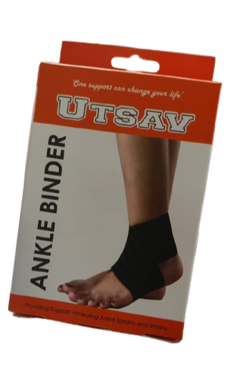 Ankle Binder -Pain Relief, Joint Stability & Compressive Support | Ankle Support  (Large, 9.6 - 10.8 INCHES)