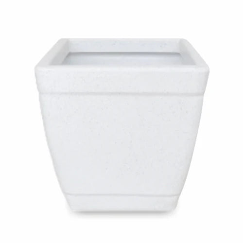 Roto Dove White Square Planter