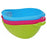 Plastic strainer bowl, useful for washing vegetables, fruits, and rice, durable design.