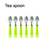 Complete stainless steel cutlery set with stand, 24 premium pieces.
