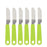 High-quality stainless steel cutlery set with 24 pieces and a sturdy stand.