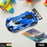 Die-cast metal race car toy, close-up, 3+ years