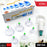 Therapy cupping kit with suction pumps, designed for muscle relief.