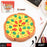 3D Pizza Slices Eraser Set – Fancy & Colorful Stationery for Kids & Gifts (7 slice)