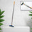 120-degree rotating cleaning brush with wiper for floors