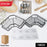 Iron Coating Self-Adhesive Corner Shelf Organizer (2 Pc)