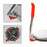 Top view of puri press maker showing the pressing surface and handle.