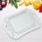 Foldable Plastic Serving Tray - Portable with Handle for Kitchen & Dining (1pc)