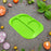 Plastic Food Plates / Biodegradable 3 Compartment Square Plate With Spoon for Food Snacks / Nuts / Desserts Plates for Kids, Reusable Plates for Outdoor, Camping, BPA-free (1 Pc)