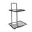Two-layer stainless steel soap rack for organizing soap in the bathroom.