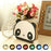 Piglet lamp in open book shape with colorful LED lights