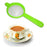 Tea and coffee strainers in multiple colors, ideal for kitchen use.