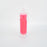 Detailed view of red LED flameless candle, highlighting its flickering light effect.