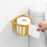 Toilet Paper Holder Bathroom, Tissue Roll Wall Mounted Plastic Bathroom Toilet Paper Roll Holder, Tissue Holder with Storage and Dispenser for Bathroom, Kitchen, Washroom | 14 x 13.5 x 11 Cm