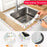Bathroom corner tape applied to a sink, illustrating its protective and decorative features