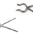 Ganesh premium stainless steel tongs, 8mm, various views and details.