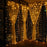 Fairy lights close-up on wooden floor
