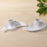 Unibic Ceramic Tea Cups With Plastic Leaf Shape tray / Platter (6 Pcs Set)
