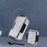 Plastic Kitchen Storage Container Big 800 ML & Small 250 ML with Air Seal Lock Lid & Spoon