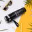 Top view of insulated water bottle, showcasing its sleek design and functionality.