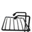 Elegant two-layer soap rack for bathroom organization and soap storage.
