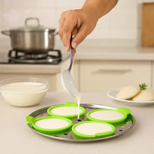 Idli Maker Cups (4 Pcs) – Food-Grade Silicone Non-Stick Idli/ Dhokla/ Egg Poacher Moulds