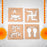 Wooden Decorative Cutouts (Mix Design / 4 Pc)