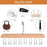 Space Saving 8 Hooks Wooden Hangers (1 Pc)