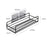 Wall-mounted metal shelf for home use