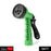 Water spray gun with hose connector and tap adapter.