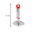 Oval pav bhaji masher, Ganesh brand, with plastic handle, silver and plastic.