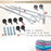 Clothes Rail Rack Clothes Drying Racks, Airer Clothes Drying Rack Wall Mounted Clotheshorse Clothes Airer Washing Cloth Line Extendable Fold Towel Rack Bar for Bathroom Indoor Outdoor