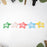 Metal Printed Star Shape Hair Clips (5 Pcs Set)