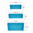 Storage baskets set in sky blue color.
