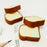 3D Toast Bread Shape Eraser for Kids, Cartoons Erasers Toast Bread Erasers Bread Shaped Eraser for Students, Gift, Cute Fun Food Erasers for School Classroom, Stationery for Boys & Girls (4 Pcs Set)