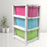 3-Layer Plastic Drawer Storage Organizer, Multi-Purpose Cabinet (1 Pc / Mix Color)