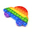 Fidget Toy Push  Bubble Fidget Sensory Toy for Kids and Adults Fidget per Stress Reliever Sensory Fidget pers (Butterfly & Car Shape / 1 Pc)