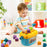 Baby First Block Set for Kids Non-Toxic Abcd Geometric Shape Sorting & Stacking Toy (1 Set)