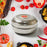 Multi-Purpose Stainless Steel Round Shape Tiffin Box - Small Gift For Baby Girl And Baby Boy For Office, School / Tuition / Picnic (big)