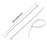 3.2x200 MM Nylon Self Locking Cable Ties, Heavy Duty Strong Zip Wire Tie. Pack of 100 - Black.