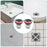 Plastic Odour Proof Floor Drain Sink Drain for Toilet Bathroom Kitchen (1 Pc)